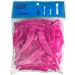 PANA Curved Boomerang Disposable Plastic Spatula for Makeup & Skincare - Pink (Pack of 100) | International Shipping Available - Buy Online on GoSupps.com