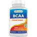 Best Naturals BCAA Branch Chain Amino Acid, 3200mg per Serving, 400 Capsules - Pharmaceutical Grade - 100% Pure Instantized Formula | Pre/Post Workout Bodybuilding Supplement | Boost Muscle Growth