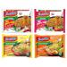 CNMART Indomie Noodles Mixed 4 Flavours HALAL 40 Packs Case (Mi Goreng Stir Fry Spicy Chicken Special Chicken)
