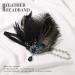 Fashband 1920s Flapper Headband Black Feather Headpiece Rhinestone Gatsby Hair Band Cocktail Head Accessories for Women (dot) - Buy Online on GoSupps.com