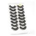UAMOU 5/50 Boxes Russian Strip Lashes DD Curl Lashes 8 pairs 3D Mink Eyelashes Natural Fluffy False Eyelashes Extension Cheerfully (Color : 8Pairs G889 Size : 5 Boxes)