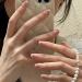 24pcs French White Tip Stick on Nails - Pink Gradient Acrylic Full Cover Fake Nails - Women Girls Nail Art Accessories - Buy Online on GoSupps.com