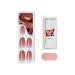 Shop KISS imPRESS No Glue Mani Press-On Nails - Flare Medium Coffin Shape 30 Nails & Accessories for Easy Manicure - Buy Online on GoSupps.com