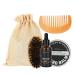 4pcs Set Beard Care for Men Moisturizing Beard Balm Beard Oil Comb Brush