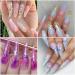 Mermaid Flake Nail Art Glitter Sequins - 12 Colors, 3D Holographic, Fluorescent Glass - Nail Decals for Women & Girls - DIY Acrylic Nails - Buy Online on GoSupps.com