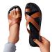 Lfzhjzc Bunion Corrector for Women Sandals Big Toe Bone Corrector Sandals Pu Leather Open Toe Women's Sandals 6 Brown