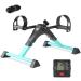 Cozylifeunion Pedal Exerciser - Portable Desk Cycle - Hand, Arm & Leg Exercise Peddling Machine - Low Impact, Adjustable Fitness Rehab Equipment for Seniors, Elderly - Folding Mini Stationary Bike Teal