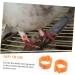 Happyyami 100 Pcs Pigeon Anklet Baby Clips Pigeon Deterrent Balcony Bird Tags Leg Traction Ring Quail Plastic 1.3X1.3CM Orange - Buy Online on GoSupps.com