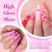BORN PRETTY Pink Gel Nail Polish Set - 6 Neon Shades for Holiday Party | Cherry Blossom, Strawberry, Lovely Pink Colors | Gift Set for Natural Nails - Buy Online on GoSupps.com