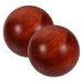 TOVINANNA 6 STK Woodwork Toy Chinese Massage Balls Lacrosse Lacrosse Massage Ball Fitnessball Muscle Stretch Balls Manual Handball Baoding Wooden Ball Bamboo 5*5cmx3Pcs as shown x 3 pieces