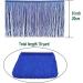 Blue Fringe Trim - 8 Inch Width, 10 Yards Long - DIY Craft Clothing Decoration - Buy Online on GoSupps.com