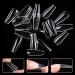 Carehabi Nail Tips - 500 Pack Transparent Acrylic Artificial Nails with Storage Case | 10 Sizes for Nail Studios & DIY Art - Buy Online on GoSupps.com