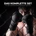 Fightr MMA Sparring Gloves - Maximum Stability Extra Thick Padding 07 oz for Sparring Boxing Kickboxing & Martial Arts - Includes Carrying Bag - All Black - Buy Online on GoSupps.com