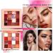 Eye Shadow Pallets for Women - Makeup Pallet Red Eyeshadow 16 Colors - Long Lasting Highly Pigmented Makeup Palettes Red Eye Shadow Matte Shimmer Women Girls Kagrote - Buy Online on GoSupps.com