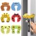 Door Finger Pinch Guard 6pcs, LEOADE Soft Foam Cushion Door Safety for Kids Cartoon Animal Baby Door Slam Stop Prevent Finger Pinch Injuries, Slamming Door, Child or Pet from Getting Locked in Room 1.3cm