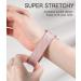 Adorve Adjustable Stretchy Nylon Bands for Fitbit Versa 3/4, Sense - Black/White/Rose Pink/Gray/Smoke - Buy Online on GoSupps.com