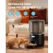 Tomxcute Automatic Cat Feeder 4L with Stainless Steel Bowl - 1-4 Meals Portion Control for Cats and Dogs - Buy Online on GoSupps.com
