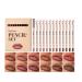 Lot de 12 crayons l vres en velours mat - Plump Nude - Couleur douce et cr meuse - Durable - Tr s pigment - Maquillage naturel des l vres