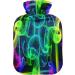 Fantasy Smoke 1L Hot Water Bottle | Soft Plush Cover | Ideal Winter Hand & Feet Warmer for All Ages - Buy Online on GoSupps.com