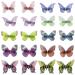 Glitter Hair Clips Butterfly Hair Clips Colorful Butterfly Hair Clips Hair Clips for Women and Girls 10pcs