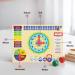 ewtshop Colorful Metal Learning Clock - Date Time & Seasons Educational Board - Buy Online on GoSupps.com