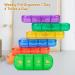 Buy MURRI&MURRDI Large 7-Day Pill Organizer Portable Moisture-Proof Case for Vitamins & Medications 28 Cells Multi-Colored Travel-Friendly Pill Box - Buy Online on GoSupps.com