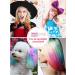 EBANKU 6 Colors Hair Chalk Comb - Temporary Washable Hair Dye Pens for Kids, Girls, Adults - Ideal for Birthday, Cosplay, Valentine's Day - Buy Online on GoSupps.com