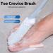 Toe Gap Cleaning Brush Silicone Foot Scrubber for Shower Foot Scrubber in Shower 15.7" Foot Scrubber in Shower with Long Handle Silicone Foot Brush (2 Set Gray) - Buy Online on GoSupps.com