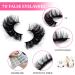 7D Faux Mink Russian Strip Lashes - 10 Pairs Reusable Natural Look | Wispy Fake Eyelashes for Makeup - Handmade Thick Soft Long Dramatic Volume - Buy Online on GoSupps.com