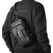 SEAFEW Anti Theft Sling Crossbody Backpack Shoulder Bag for Men Lightweight One Strap Motorcycle Backpack Sling Bag Backpack for Hiking Walking Biking Travel Cycling with USB Charger Port Black