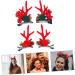 minkissy 2 Pairs Christmas Hair Clips Antler Hair Clips Christmas Party Hair Accessories Alligator Hair Clips Antler Decor Christmas Hair Accessories Girls Hairpin Festival Hair Decor Elk - Buy Online on GoSupps.com