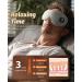 Wireless Heated Eye Mask - Rechargeable Washable & Light-Blocking for Dry Eyes & Eye Strain - Perfect Gift for Men & Women Ideal for Travel & Business Trips - Buy Online on GoSupps.com
