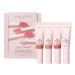Wander Beauty Lip Retreat Vault - Clean Makeup Gift Set - 4 in 1 Tinted Lip Oil Bundle - Moisturizing Lip Gloss With Avocado Vitamin E & Rosehip - Luxurious Lip Care for Dry Lips - 4 Pc Beauty Gift
