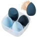 Blender Sponge - Foundation Sponge Cosmetic Applicator | 4 Latex- Multi-colored Beauty Sponges for Makeup Makeup Sponge for Perfect Application Of Liquid Cream And Powder Cosmetics Blue - Buy Online on GoSupps.com