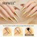 SUPWEE Chrome Nail Powder Liquid Mirror Nail Polish Metallic Glitter Gold Mermaid Glitter Nail Polish Quick Dry Pearl Iridescent Aurora Nail Art Varnish MJY002 - Buy Online on GoSupps.com