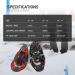 Lightweight 21/25/30 Inches Snowshoes with Ratchet Binding and Trekking Poles - Red 30 (Up to 250lbs) - Buy Online on GoSupps.com