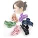 Yisscen 6 pieces Large hairpin irregular slip -resistant hairpin 4.33 inch hair clips girl claw clips plastic hair claw clips reusable hair clips for women