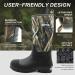 Hellorain Men's 7mm Neoprene Insulated Waterproof Mid Calf Rain Boots - Durable Rubber Work Boots for Hunting, Farming, Gardening, Fishing - 12 Wide Camo - Buy Online on GoSupps.com