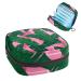 GIAPB Period Bag Sanitary Napkin Storage Bag Period Pouch Travel Makeup Bag Banana Leaf Pink Background Color1458