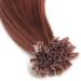 100% Remy Real Hair Chestnut Bonding Extensions - 100 Strands U-Tip Keratin Hair Extensions #33 - 30cm Long Smooth Strands - Buy Online on GoSupps.com