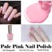 Pink Nail Varnish Pearl Pink Long-lasting Quick Dry Nail Polish Low Odor Without UV Lamp Non-Toxic Formula Breathable For Woman Home DIY Nail Art Gift 15ml 002 - Buy Online on GoSupps.com