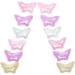 Topkids Accessories Baby Girls Hair Clips Glitter Small Mini Snap Hair Clip Bendies Sleepies Little Girls Babies Tiny Clips 3cm / 1.2" (12pc Butterfly) - Buy Online on GoSupps.com