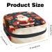 Muoooum Merry Christmas Pattern Ladies Tie Storage Bag - Portable Menstrual Cup & Bandage Pads Organizer for Teens - Buy Online on GoSupps.com