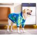 BT Bear Dog Hoodie - Tie-dyed Fleece Pet Sweatshirt for Medium Large Dogs (5XL Blue/Green) - Buy Online on GoSupps.com