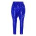 Aislor Kids Girls Boys Shiny Metallic Dance Harem Pant Gymnastics Athletic Leggings for Jazz Hip Hop Latin Ballet Dance Navy Blue 9-10 Years