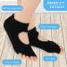 Buy GREVOSEA Yoga Socks - Slipproof Toe Pilates & Gymnastics Socks for Women | 2 Pairs Black & Gray - Buy Online on GoSupps.com