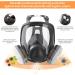 BYUSB 19in1 Reusable Full Face Respirator for Gas, Paint, Dust & Chemical Protection - Buy Online on GoSupps.com