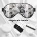 BREAUX Floral Graphite Eye Mask | Double Sided Blackout Eye Mask for Ultimate Sleep Comfort - Ideal for Women & Men - Buy Online on GoSupps.com