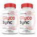 Glyco Sync Capsules Premium All Natural Ingredients Maximum Strength Pills GlycoSync Supplement (2 Pack)