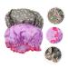 Hemoton 2pcs Satin Turban & Plastic Shower Cap Set for Women | Bath Hat & Hair Protector - PEVA Lined - Buy Online on GoSupps.com